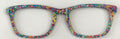 Casper Topper; rainbow confetti on mirror