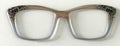 Kirby Topper; hybrid; translucent champagne/gray fade with corner tort