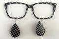 Kirby Topper; black and white polka dots with matching earrings