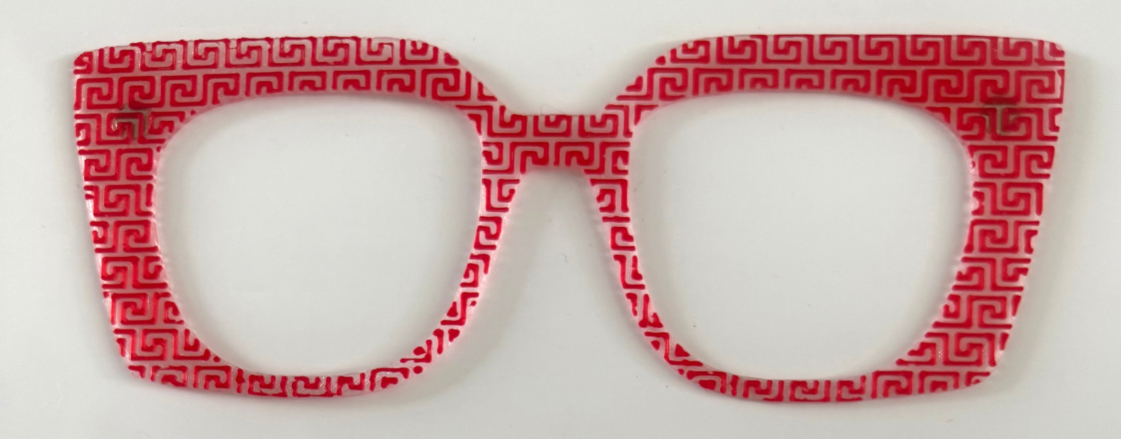Murphy Topper; Busy Bee; hybrid; red geometric pattern