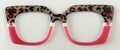 Murphy Topper; cheetah print/pink split
