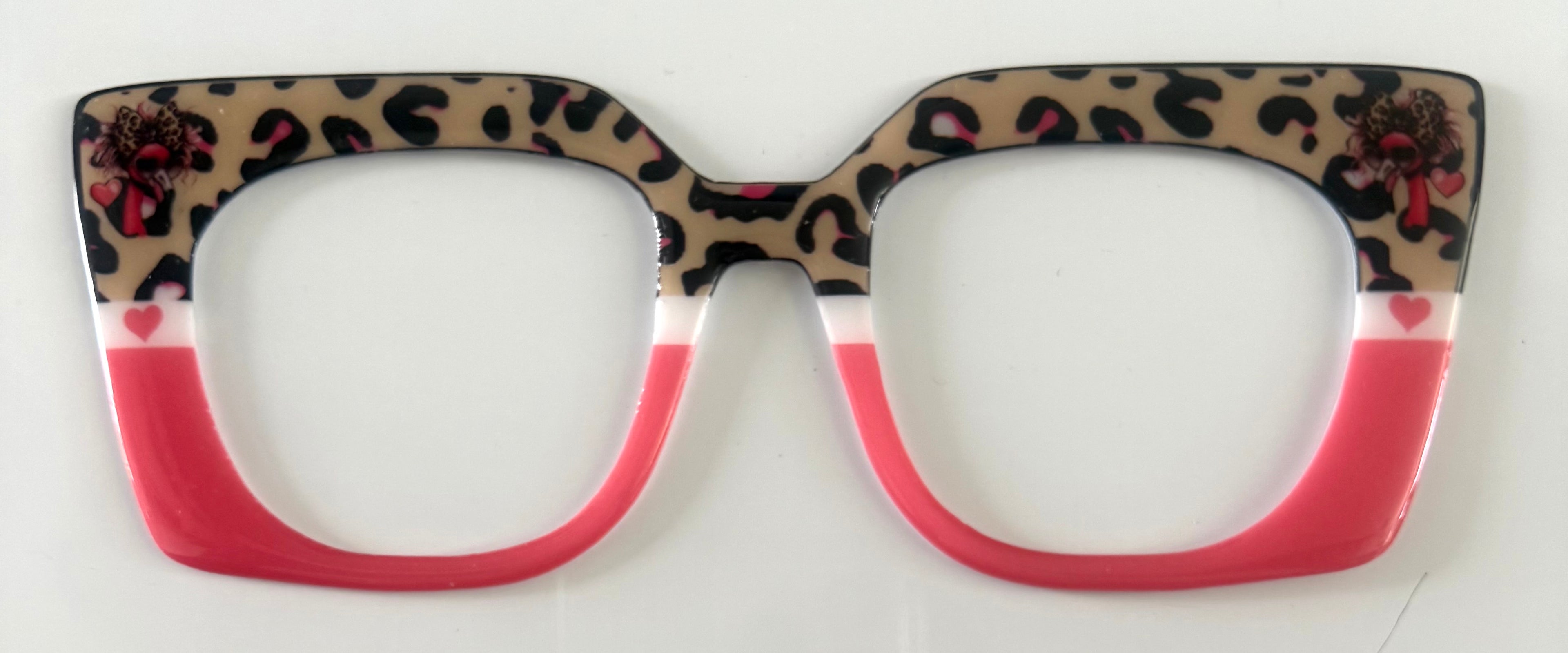 Murphy Topper; cheetah print/pink split