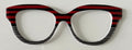Quinn Topper; red and black stripes/thin black and white stripes