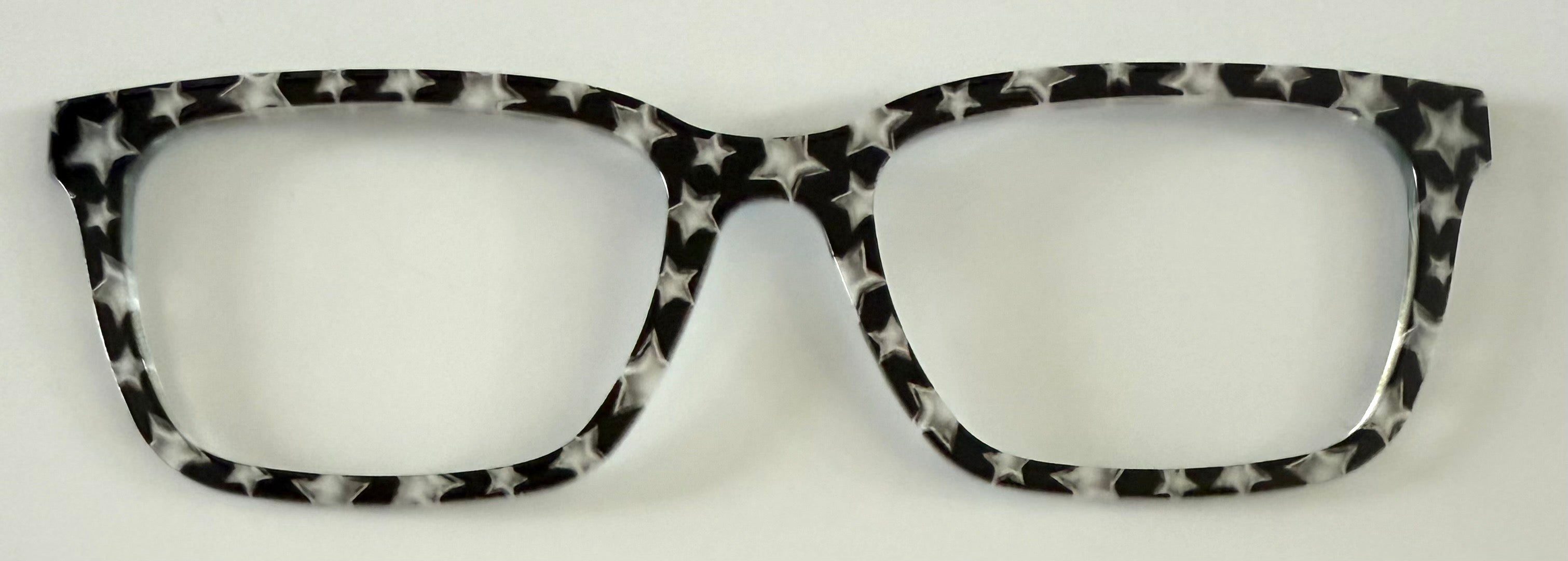 PAIR Larkin Topper; Silver stars on Black