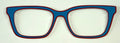 Larkin Topper; Lea’s Metal Treasures; thick; blue with red outline