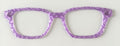 Finley Topper; Busy Bee; purple geometric pattern