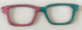 Finley Topper; pink and blue vertical split with shine