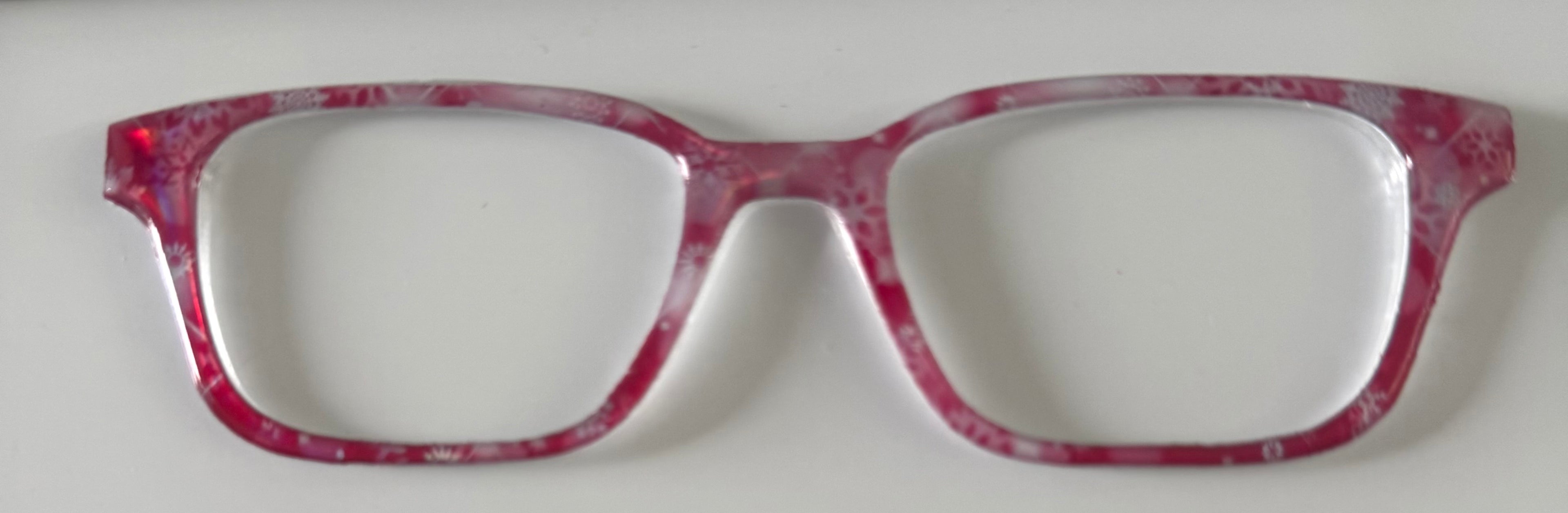 Finley Topper; pink snowflake shine