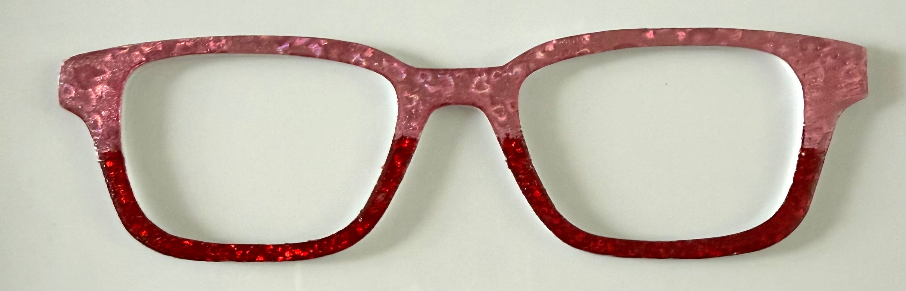 Finley Topper; pink shine/red shimmer split