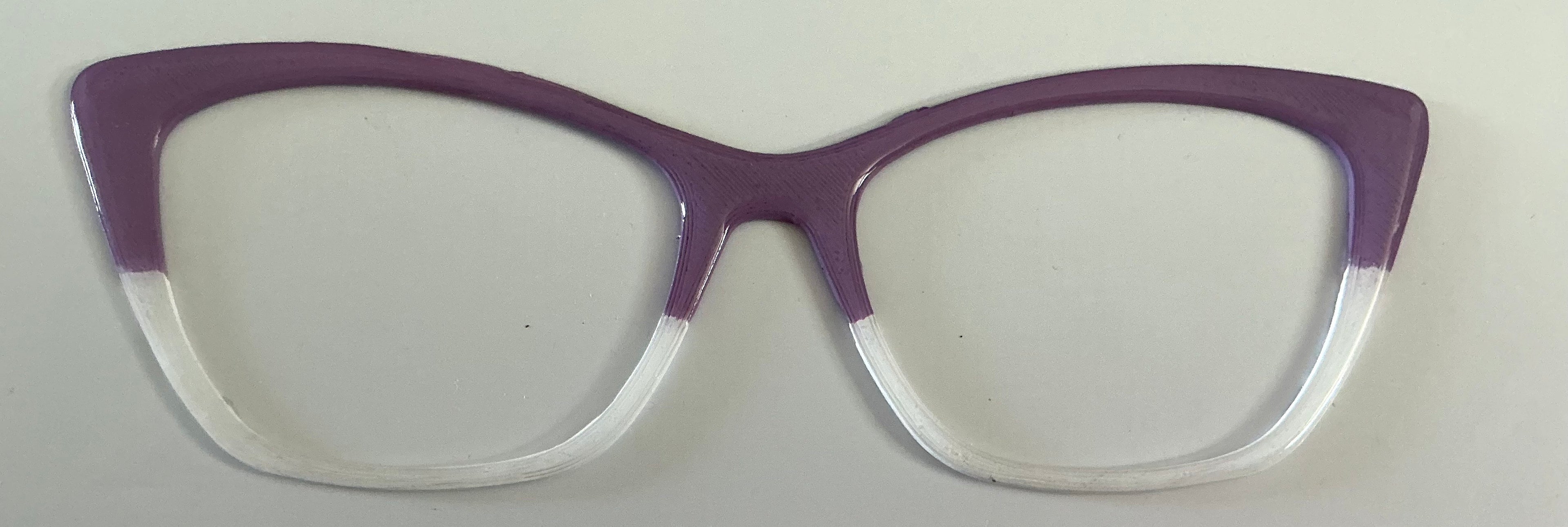 Wanda Topper; purple/white split
