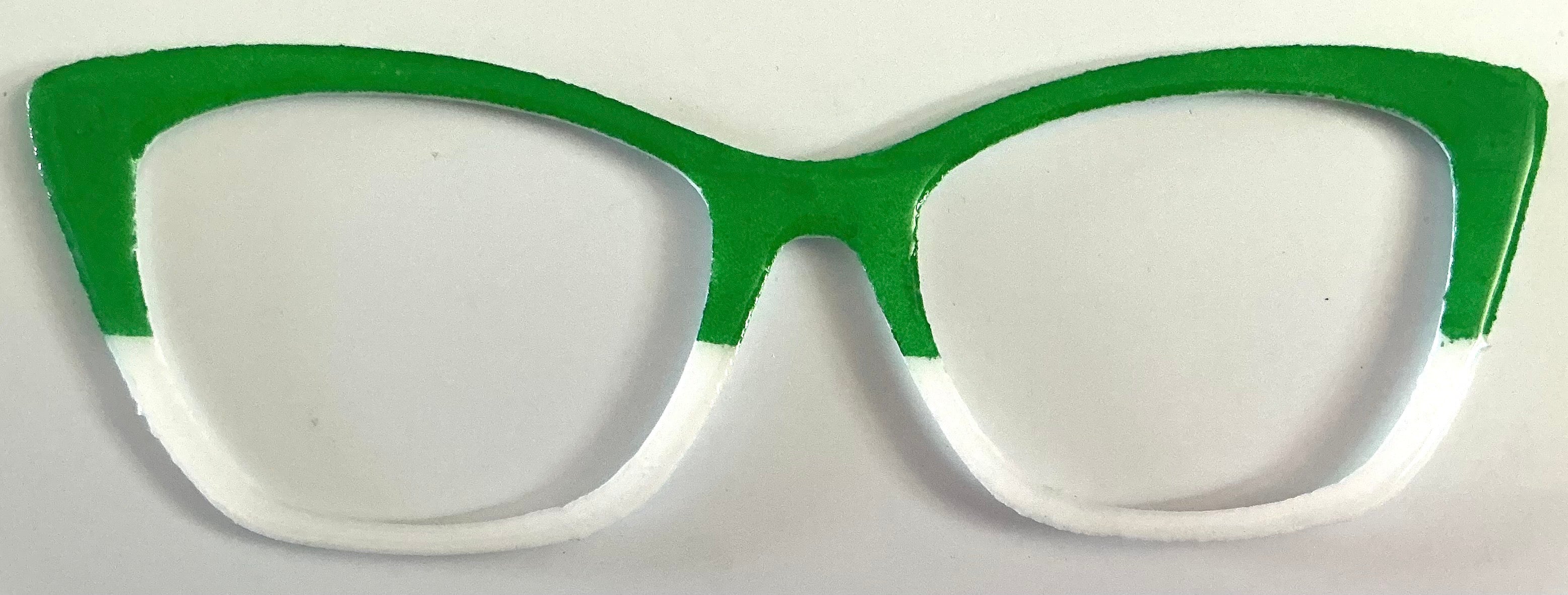 Wanda Topper; green/white split