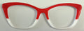 Wanda Topper; red/white split