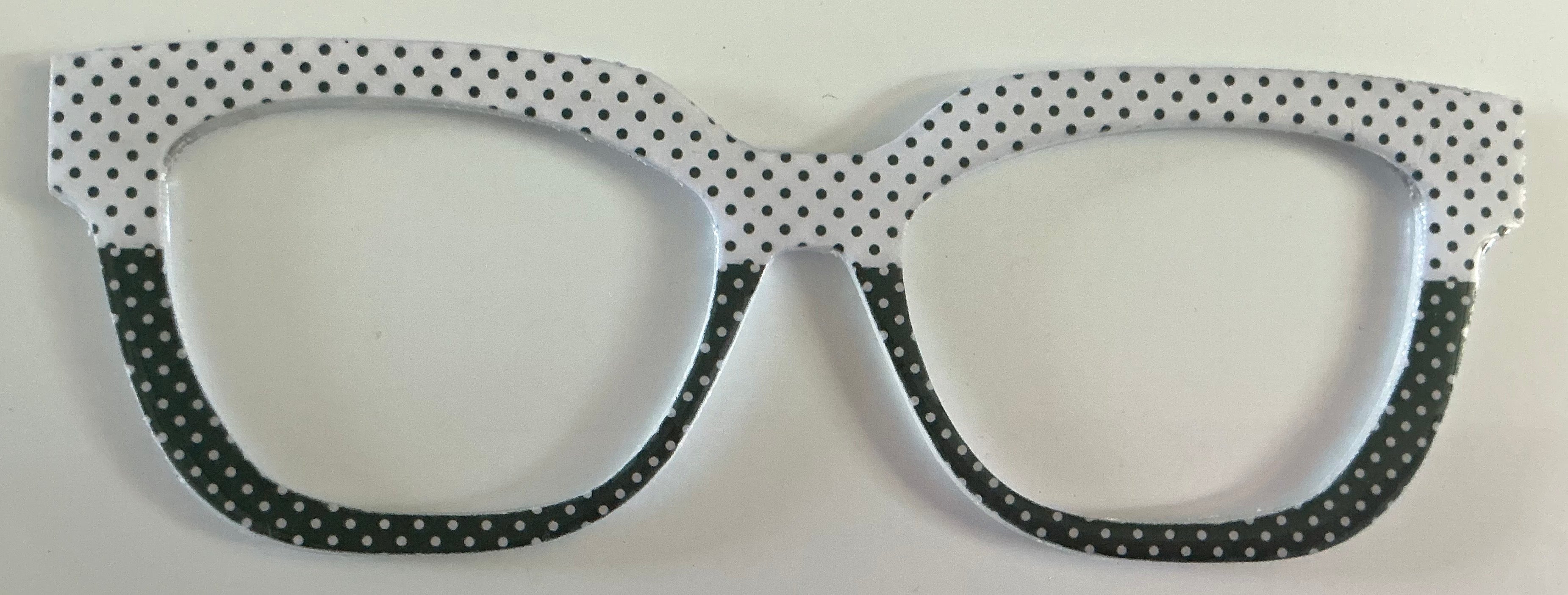 Wanda Topper; hybrid; black and white polka dot split