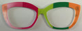 Wanzuri Topper; multicolored wide vertical stripes