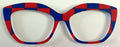 Wanzuri Topper; red and blue rectangles