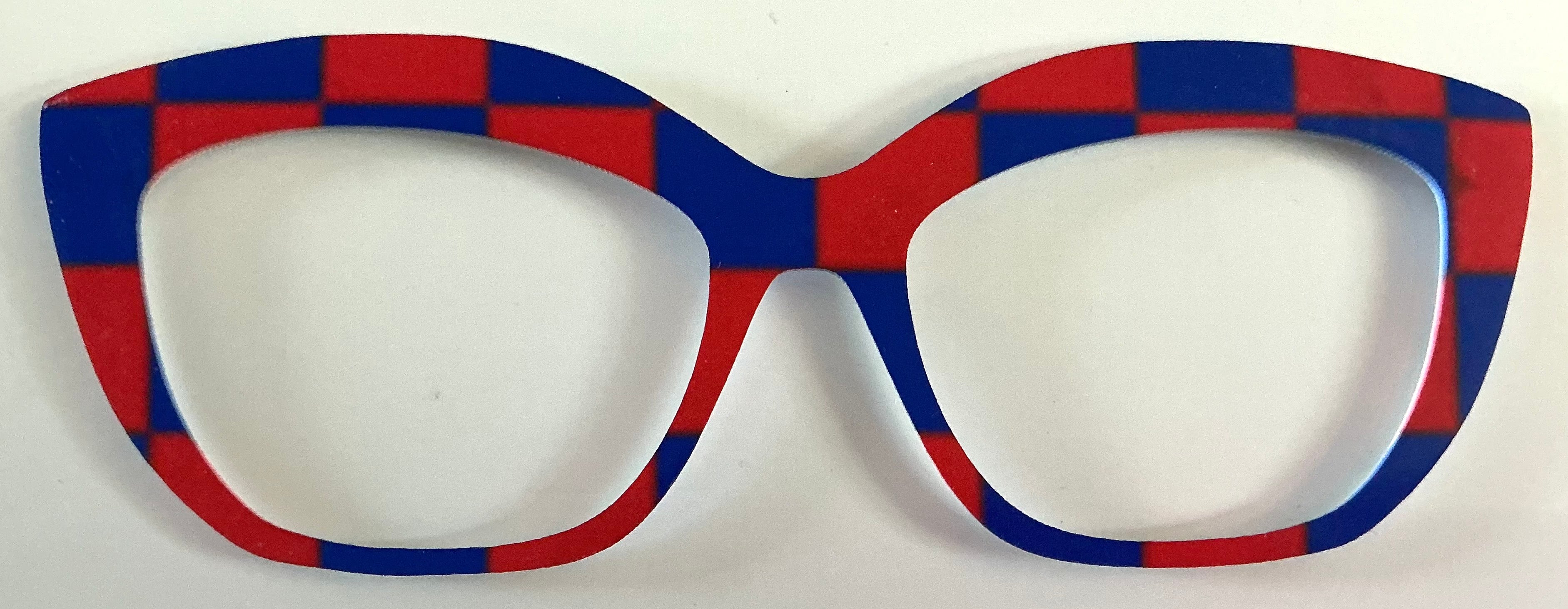 Wanzuri Topper; red and blue rectangles