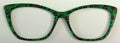 Wanda Topper; black/green/pink cheetah print