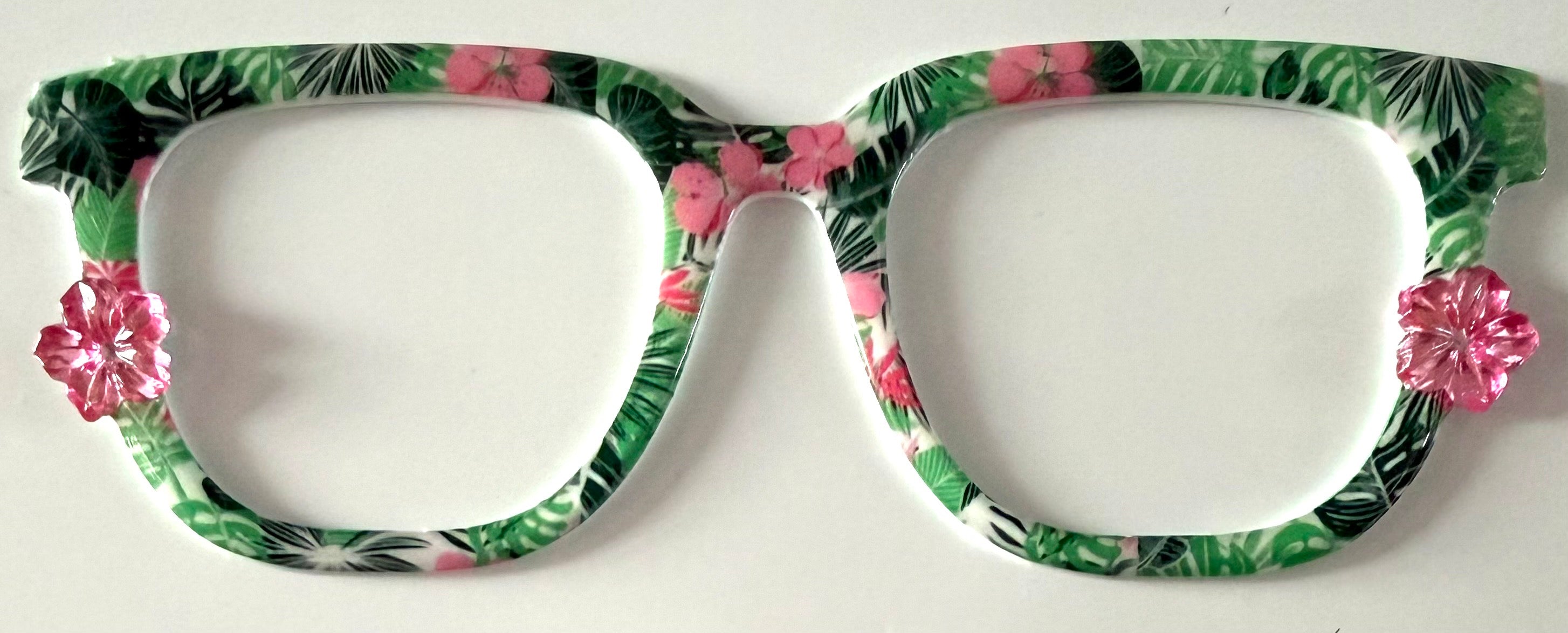 Payton Case Topper; Busy Bee; tropical plants and flowers with embellishments