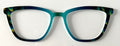 Harper Topper; teal/blue vertical fade to peacock feathers
