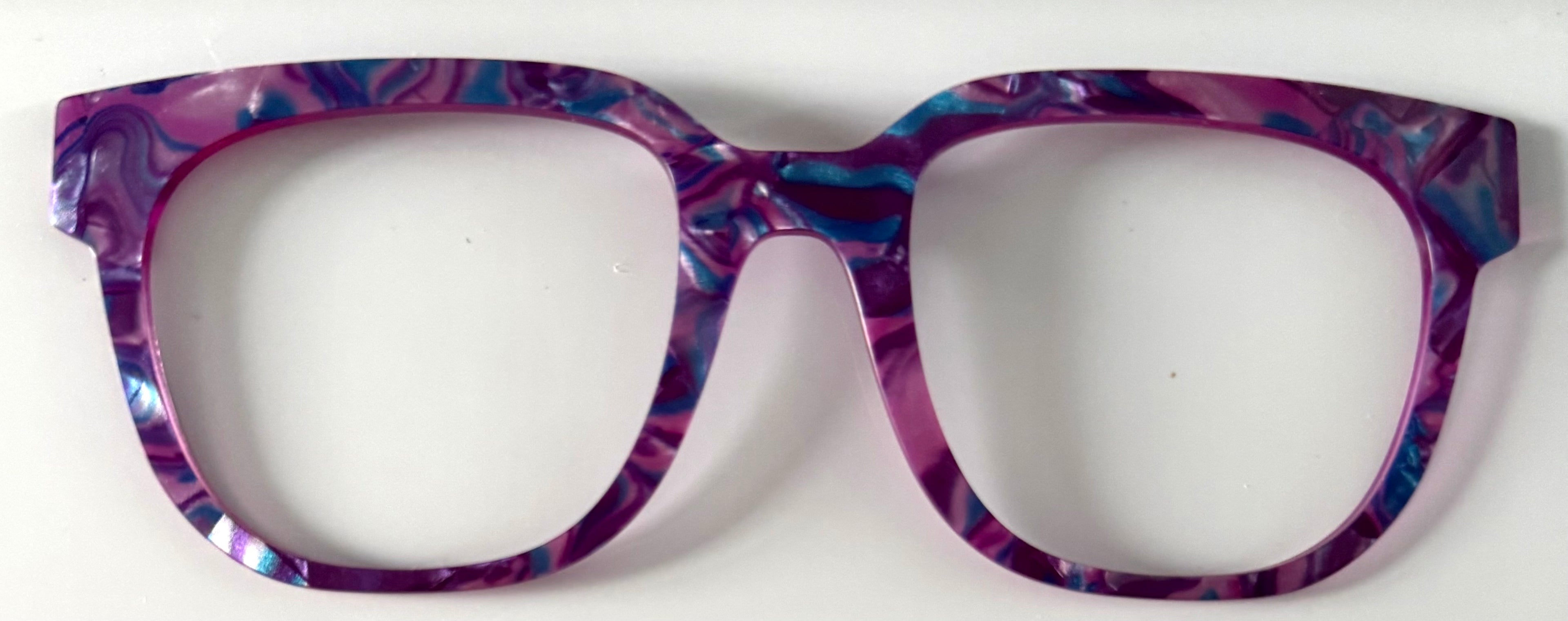 PAIR Premium Murphy Topper; Tyrian Purple Pearl Marble