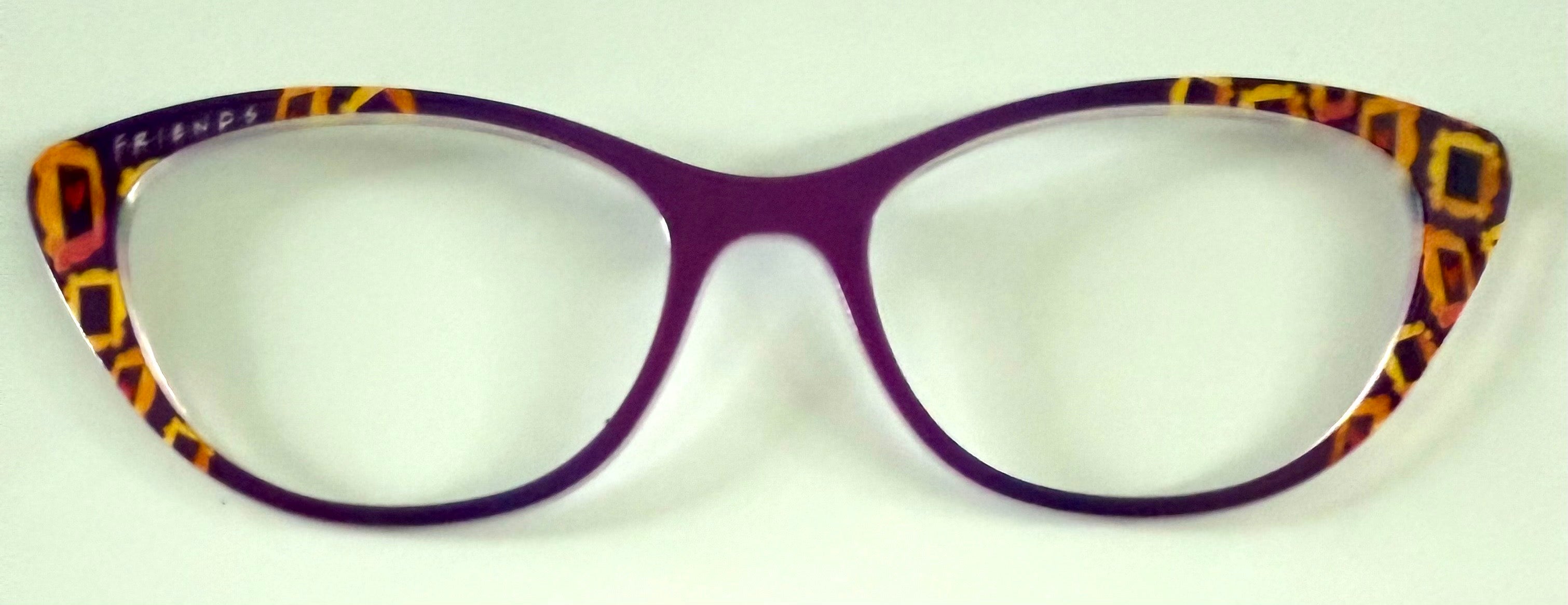 PAIR Ella Topper; Friends Gold Frame on purple