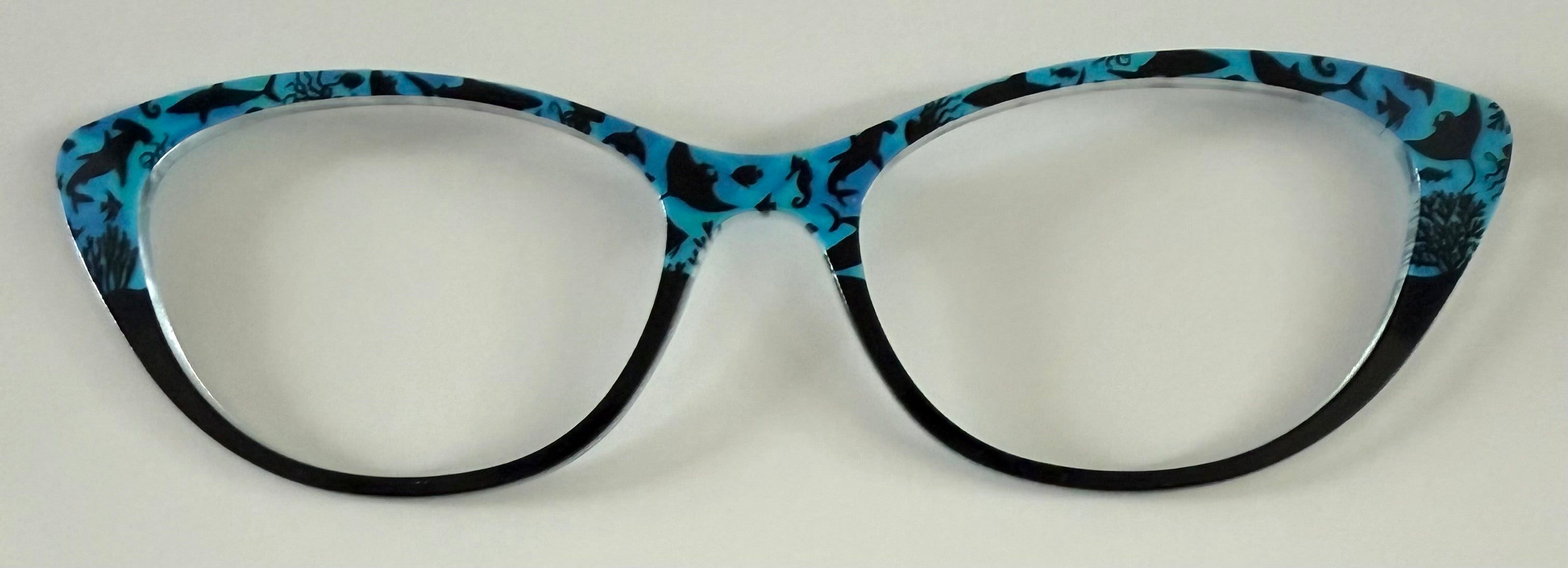 PAIR Ella Topper; sea creatures/black split