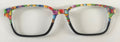 PAIR Larkin Topper; rainbow stone design to black fade