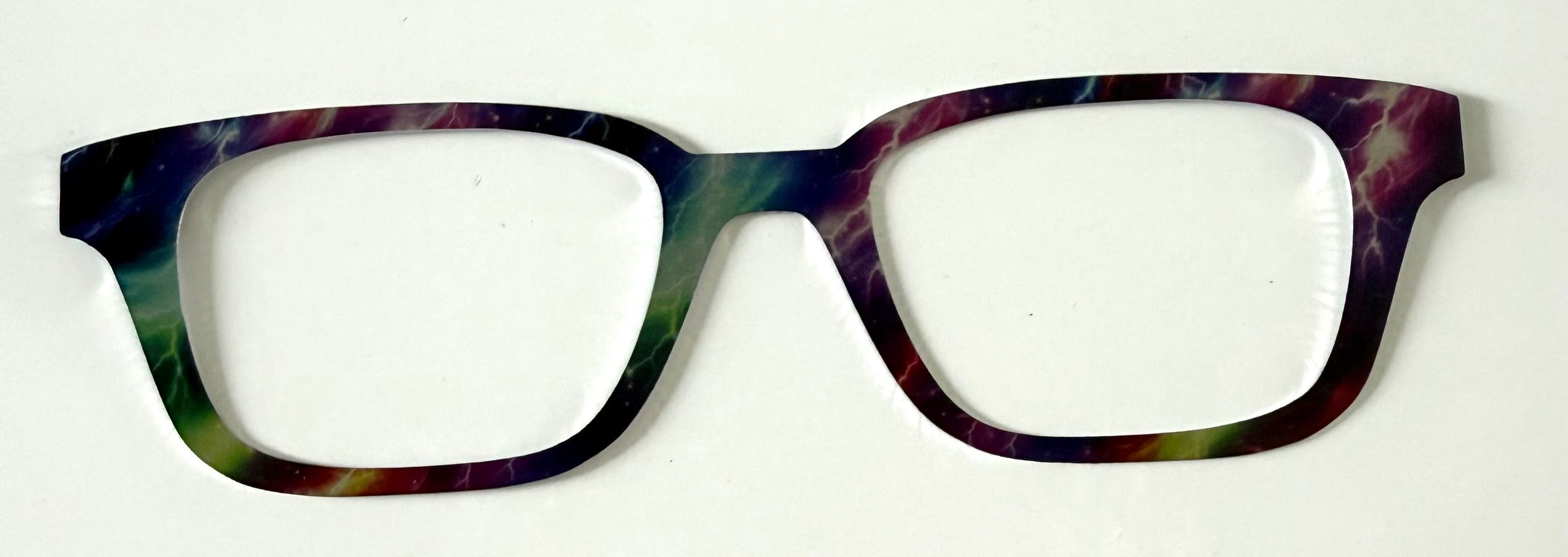 Finley Topper; metal; multicolored lightening