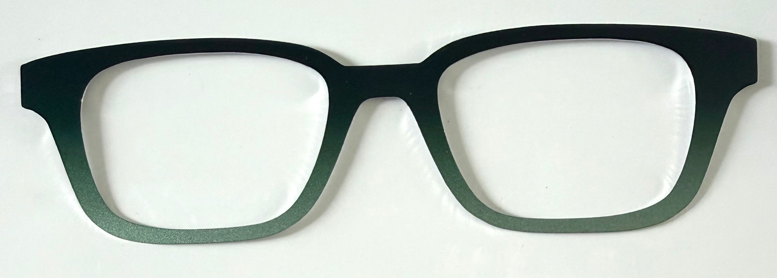 Finley Topper; metal; green gradient
