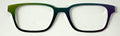 Finley Topper; metal; green to purple diagonal fade