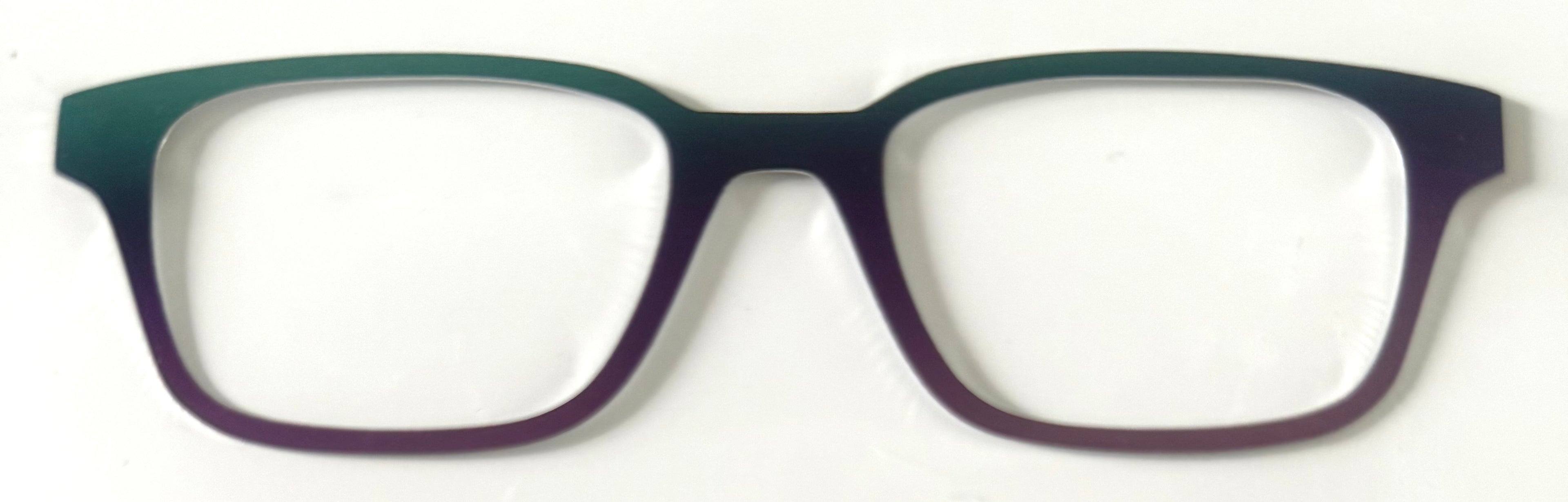 Finley Topper; metal; green/ purple toned gradient