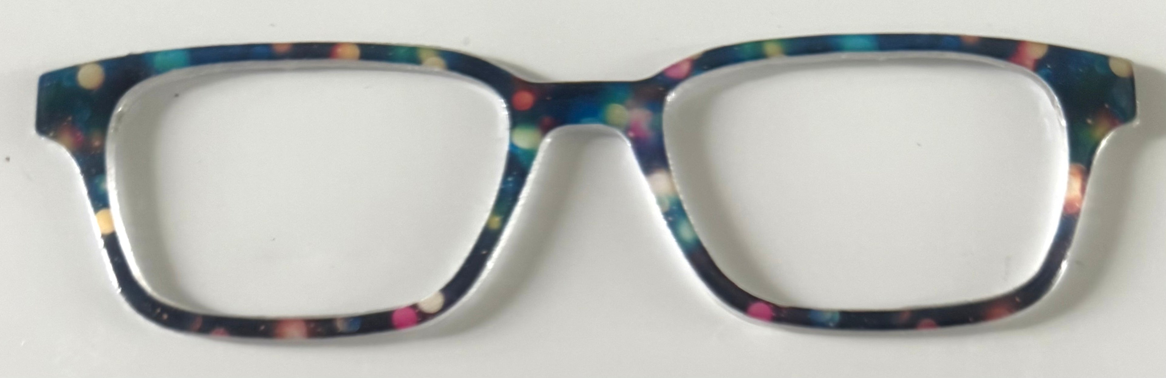 Finley Topper; multicolored bokeh dots