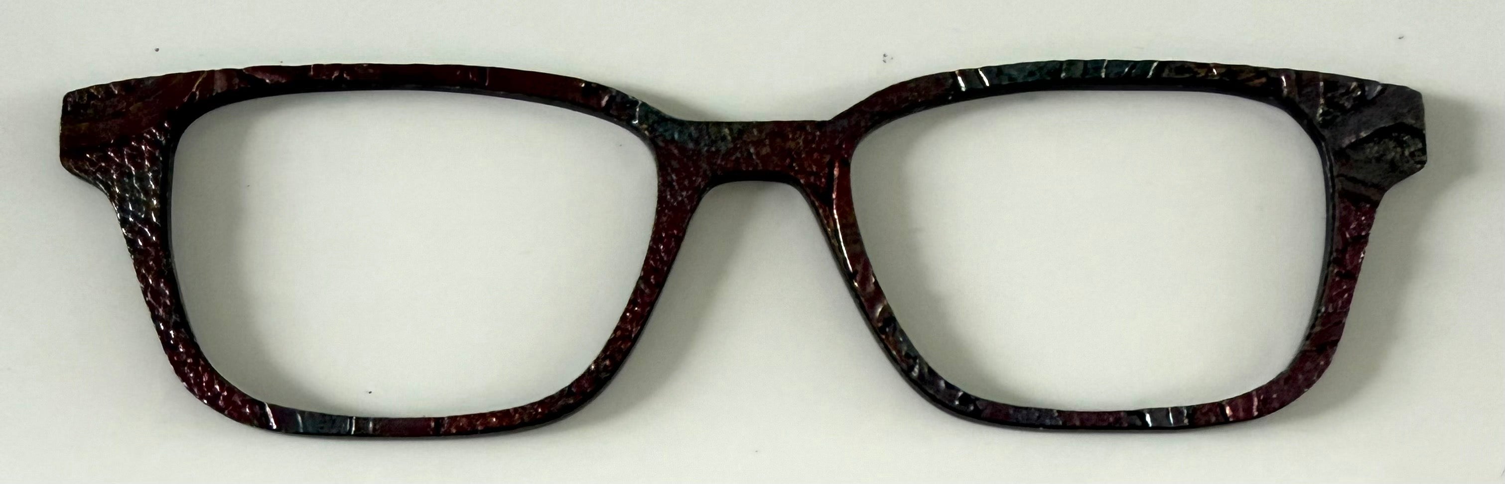Finley Topper; dark red textured
