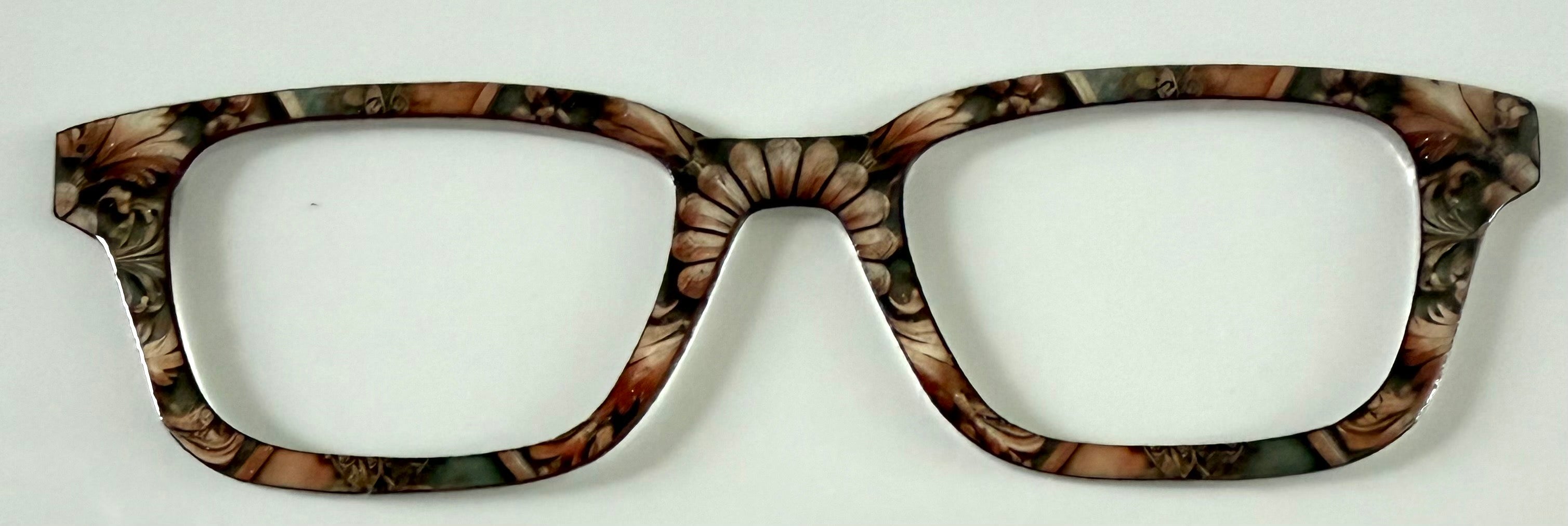 Finley Topper; brown damask