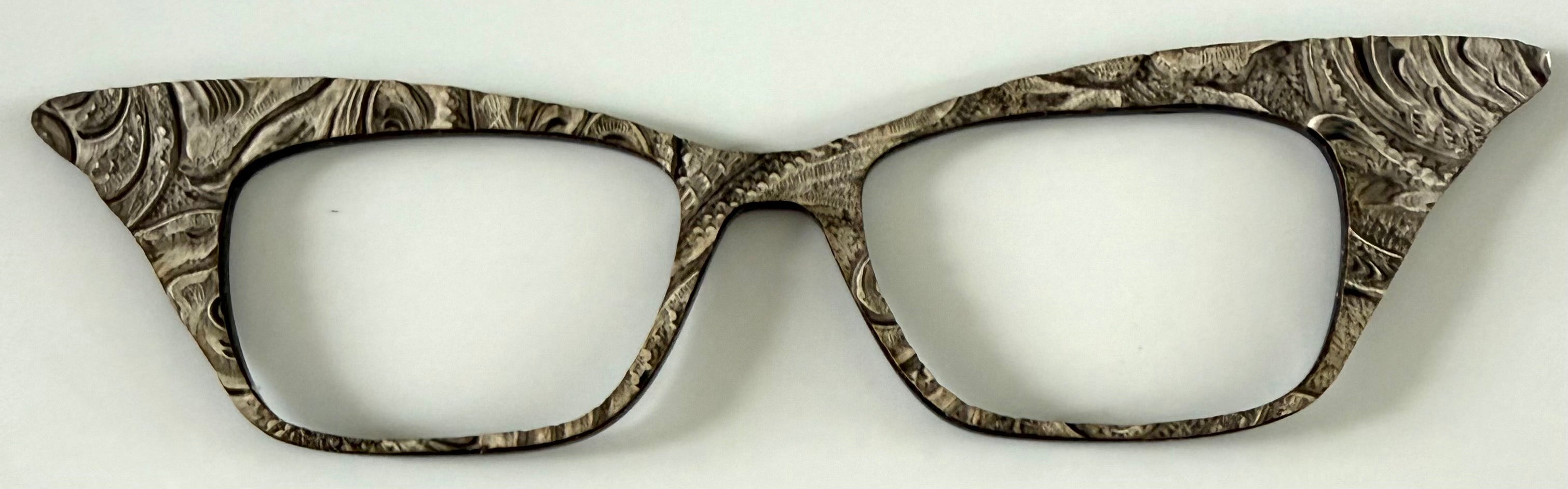 Finley Topper; hybrid; gray/brown damask