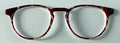 Soto Topper; dark red and cream swirls; resined (Copy)