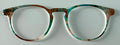 Soto Topper; teals and browns; resined
