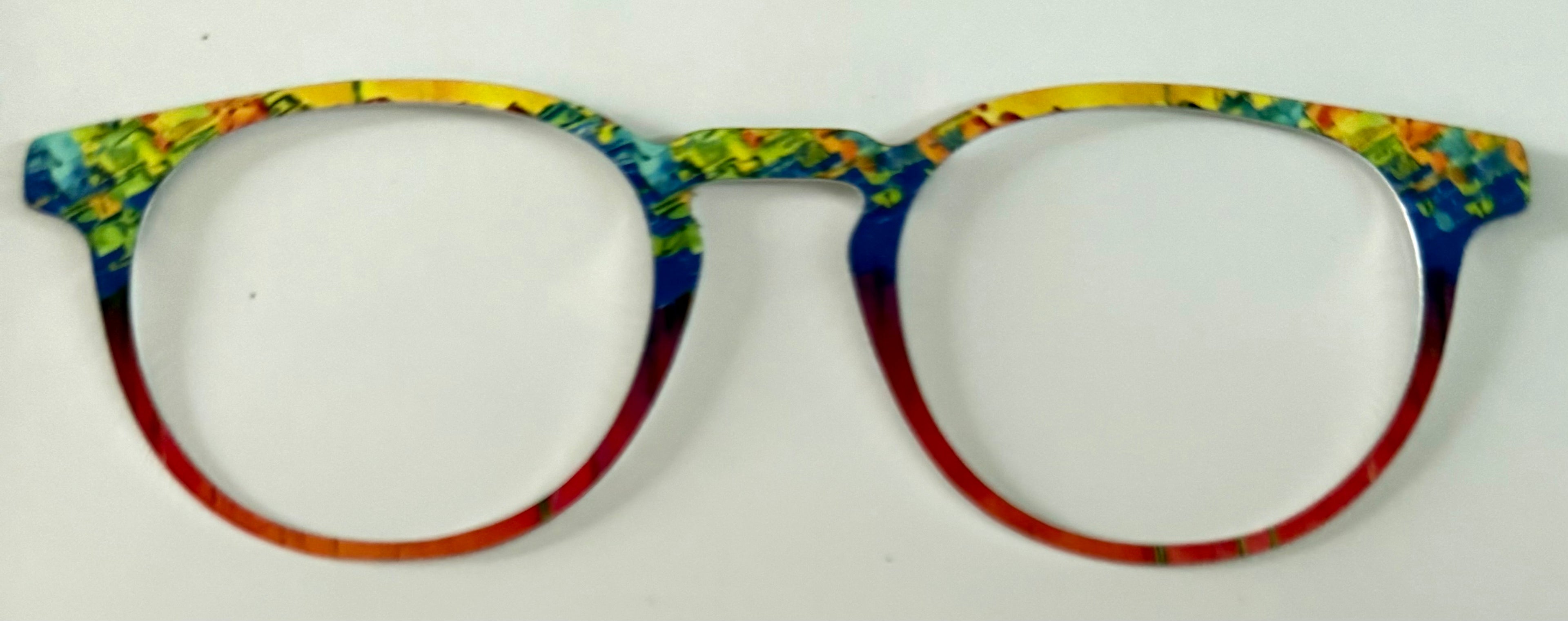 Soto Topper; Metal; rainbow gradient design