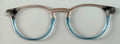 Soto Topper; tan/light blue translucent split with corner tort