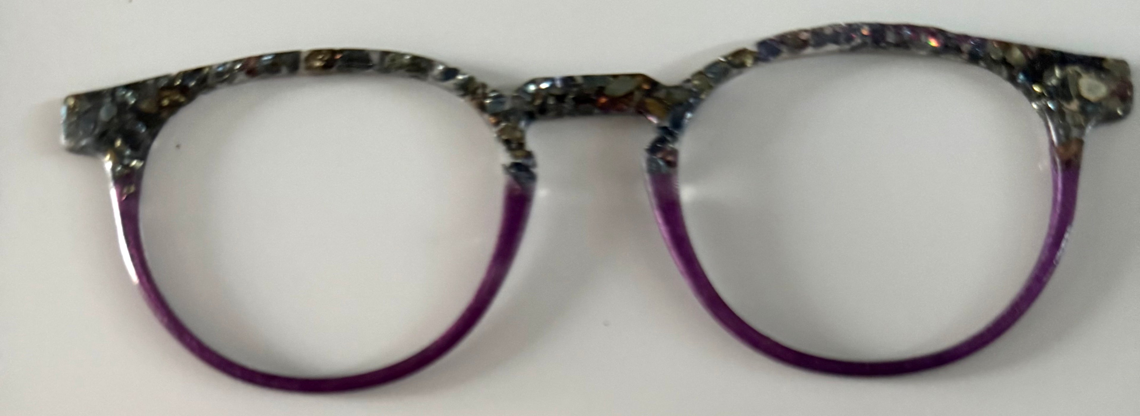 Soto Topper; chunky glitter/ purple split