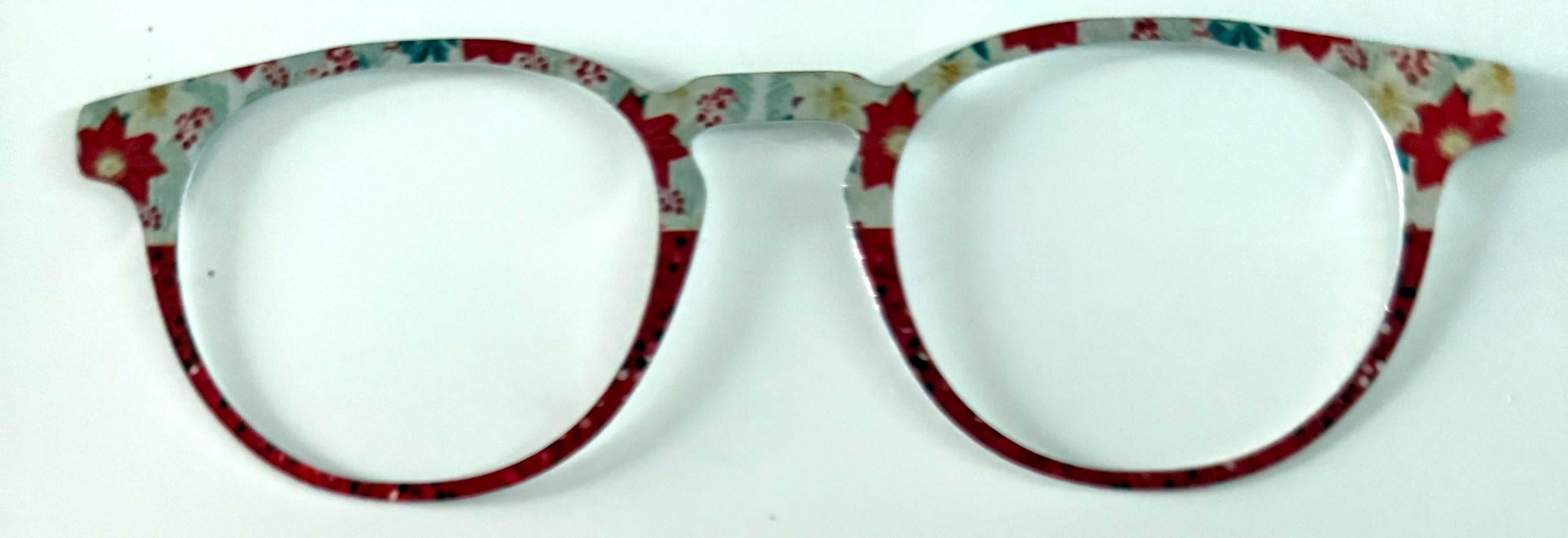 Soto Topper; Metal; poinsettia/red split