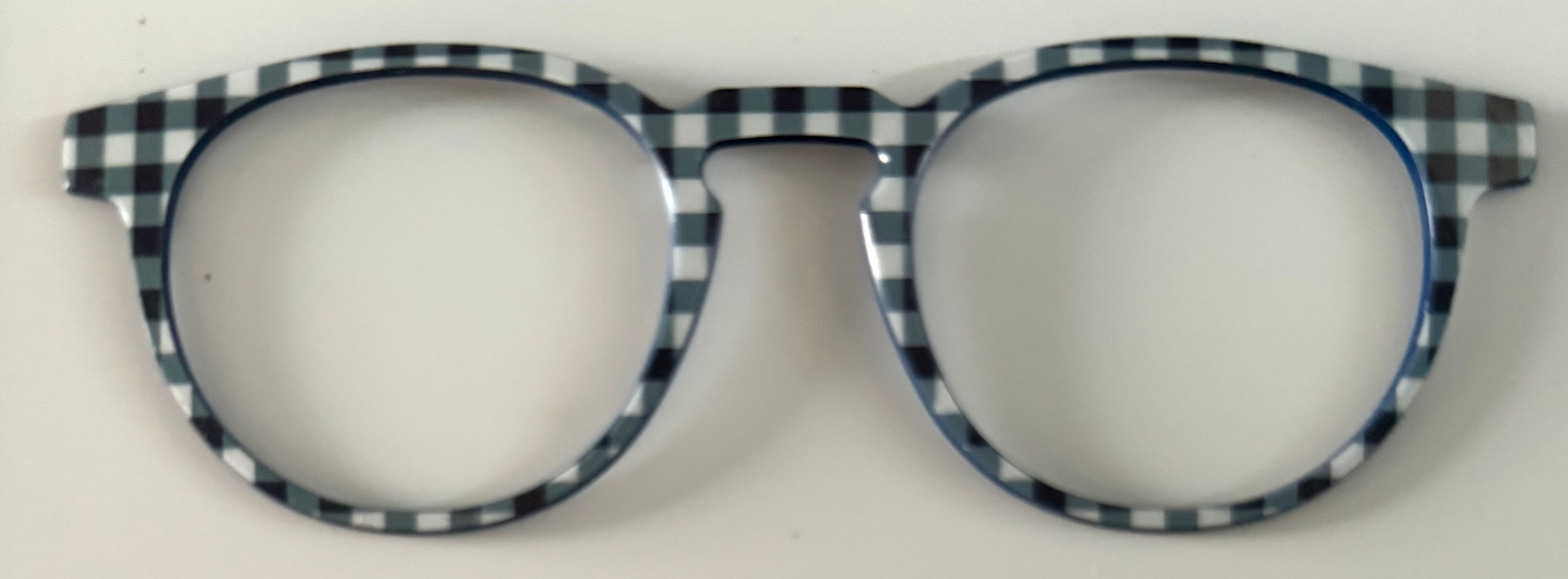 PAIR Soto Topper; blue and white checkered