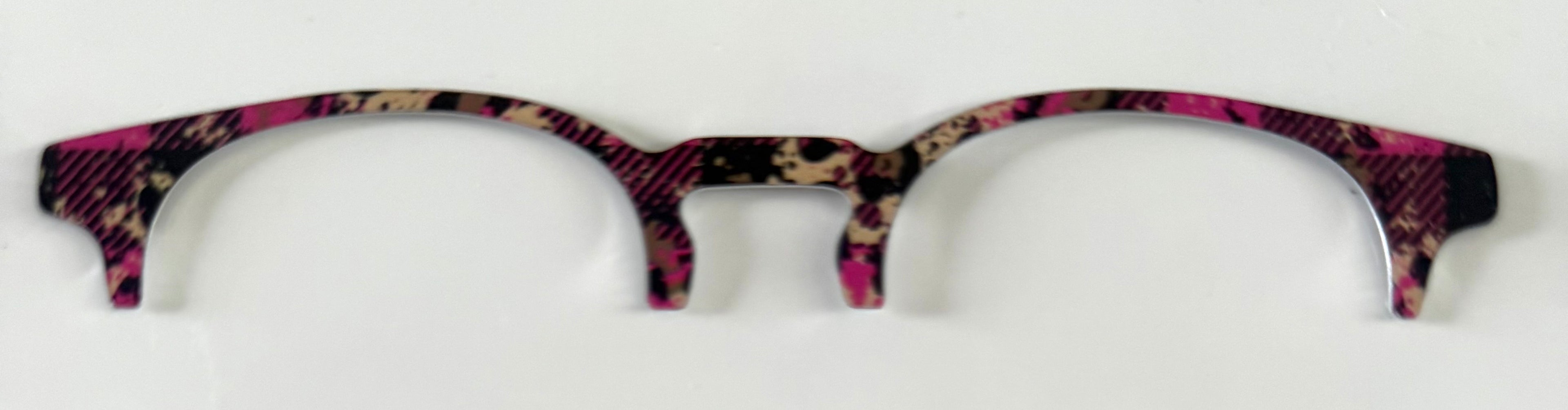 Soto Brow Topper; hot pink/cream/black glitter tort