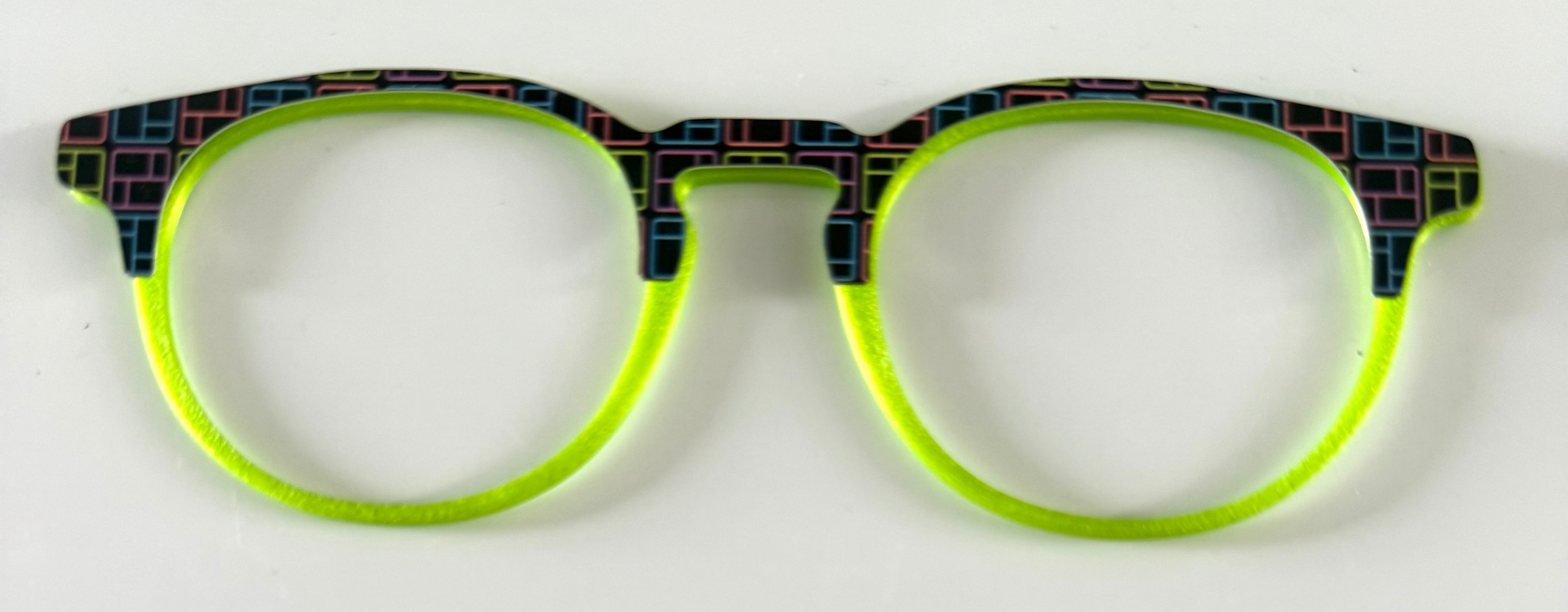 Soto Topper; neon blocks on black-**green topper sold separately