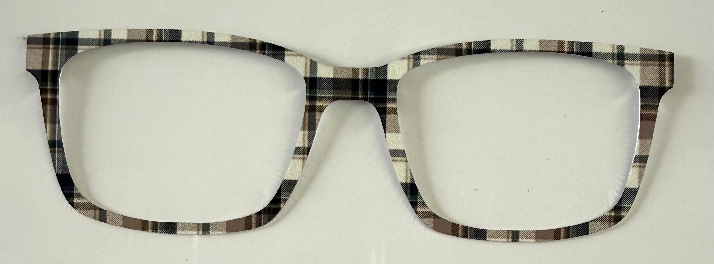 Kirby Topper; Metal; brown plaid