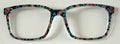 PAIR Kirby Topper; multicolored abstract flowers
