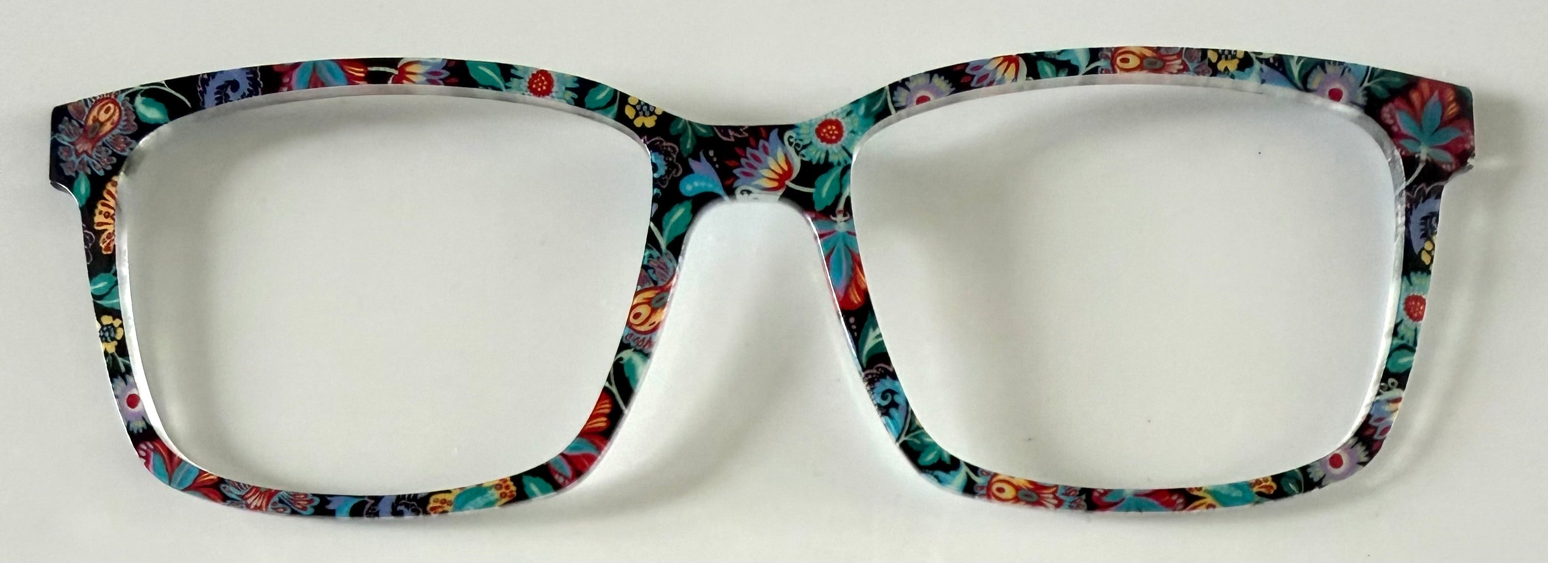 PAIR Kirby Topper; multicolored abstract flowers