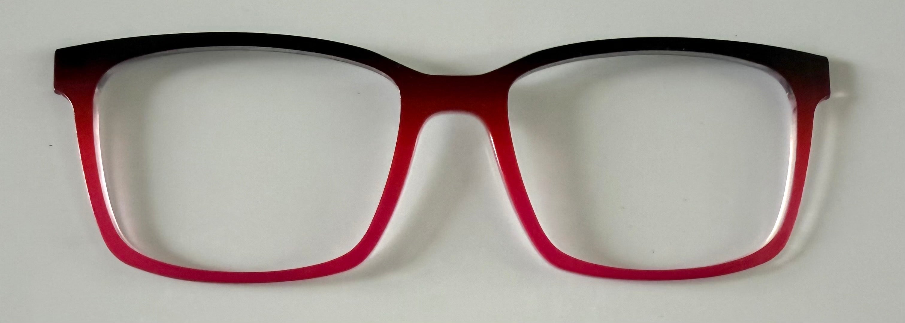 PAIR Kirby Topper; black/red/hot pink gradient