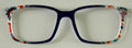 PAIR Kirby Topper; red/white/blue tie dye vertical fade to blue