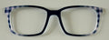 PAIR Kirby Topper; blue and white checkered vertical fade